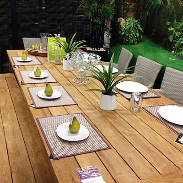 grade A teak outdoor dining table