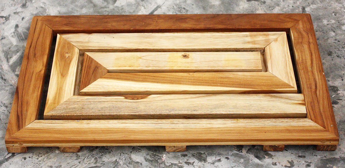 A Teak Bath Mat Is A Functional And Beautiful Choice For Any