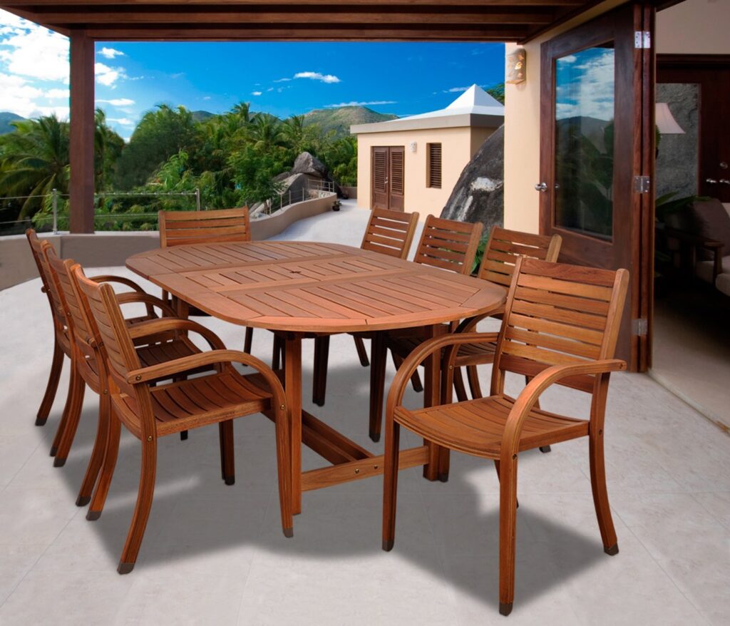 eucalyptus outdoor furniture set