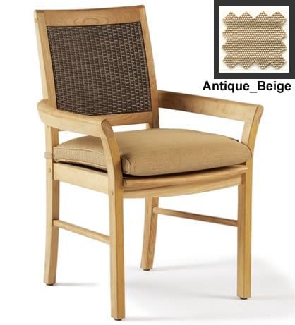 Wholesale Teak Sunbrella Fabric Outdoor Dining Chair Cushion