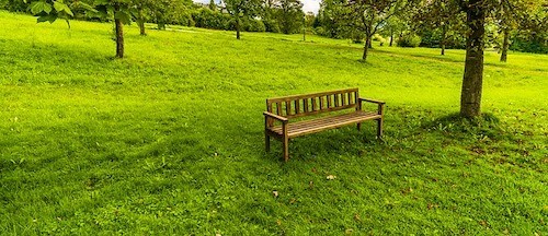 teak oil treated hardwood bench