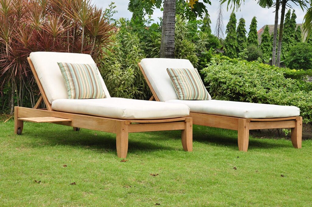 chaise lounge outdoor teak